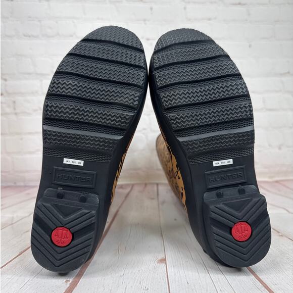 Hunter Original Tall Leopard Print Wellington Rain Boots Women’s Size 6 - Picture 10 of 11